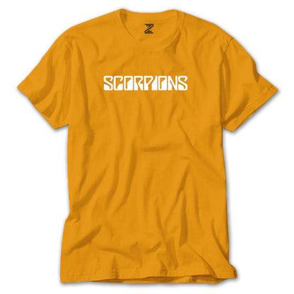 Scorpions Logo Yazı Renkli Tişört