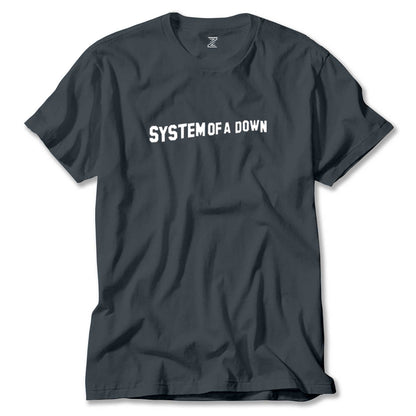 System of a Down Yazı Renkli Tişört