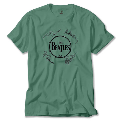 The Beatles Üyelerinin İmzaları Renkli Tişört