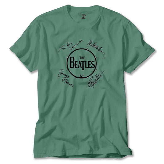 The Beatles Üyelerinin İmzaları Renkli Tişört