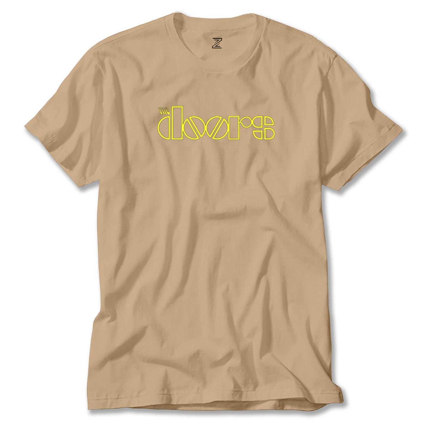 The Doors Logo Yellow Renkli Tişört