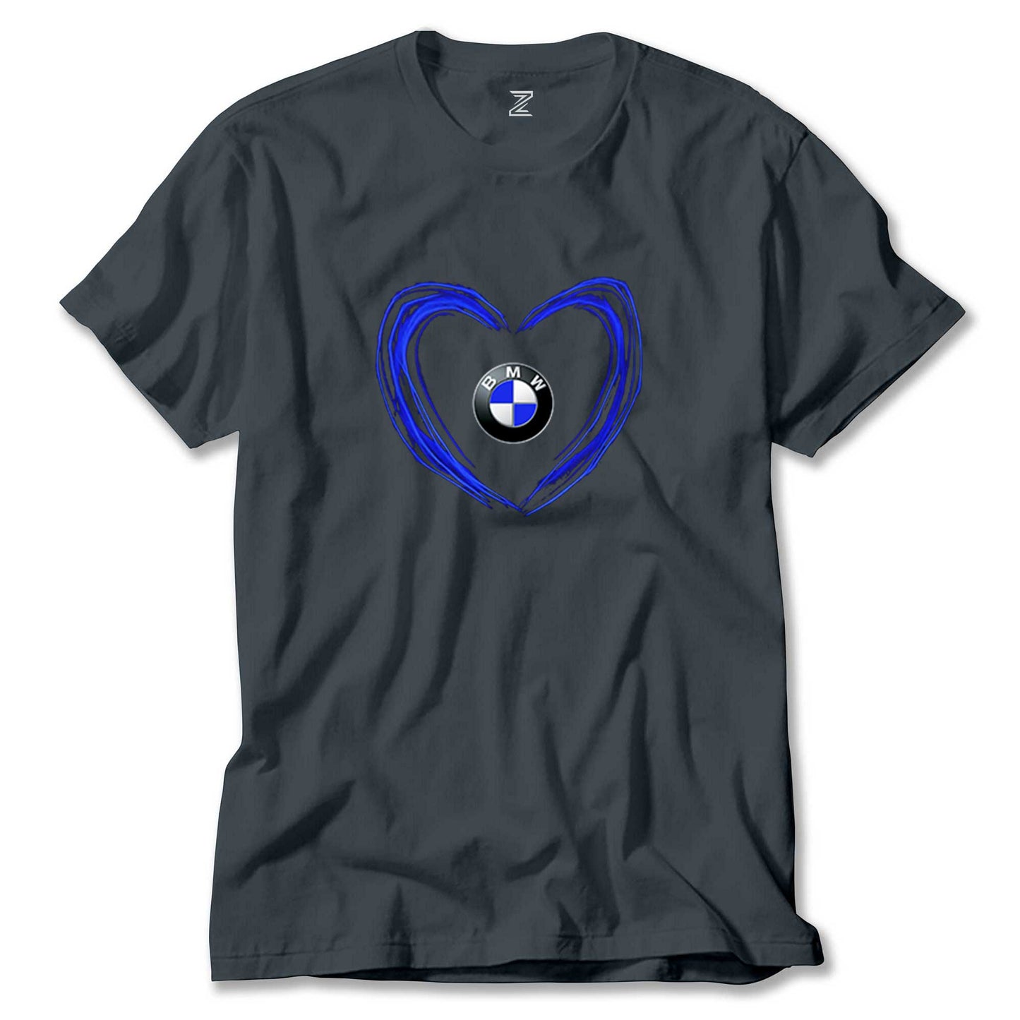 BMW Heart Logo Renkli Tişört