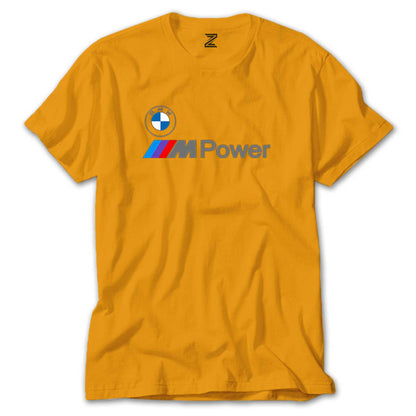 BMW Logo M Power Yazı Renkli Tişört
