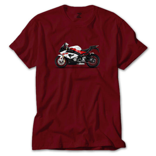 BMW S1000RR Red Renkli Tişört