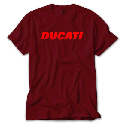 Ducati Red Logo Renkli Tişört