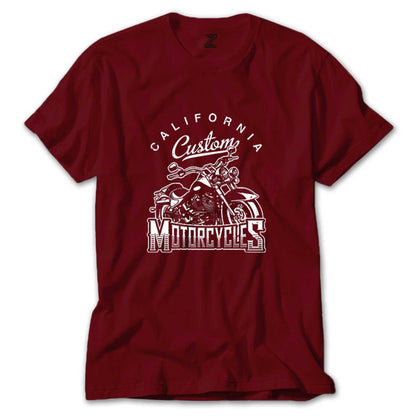 California Custom Motorcycles Renkli Tişört