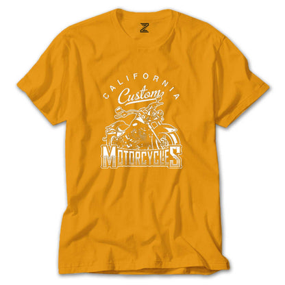 California Custom Motorcycles Renkli Tişört