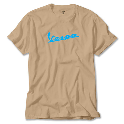 Vespa Text Blue Renkli Tişört