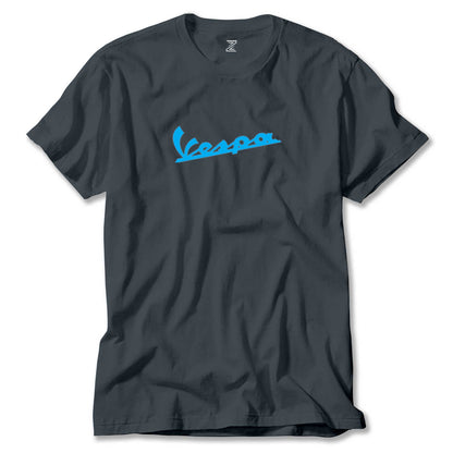 Vespa Text Blue Renkli Tişört