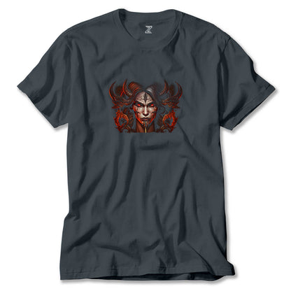 Diablo IV Lilith Face Renkli Tişört