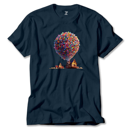 Balloon House Renkli Tişört