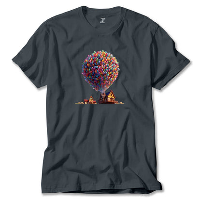 Balloon House Renkli Tişört