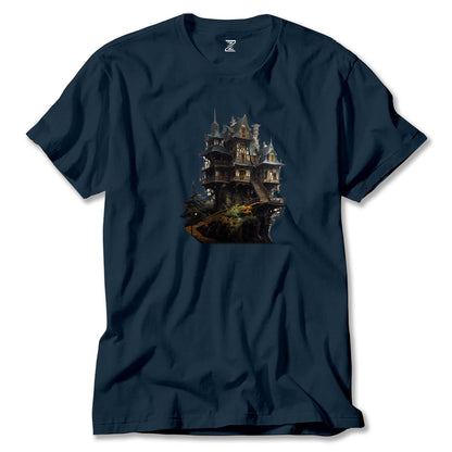 Castle in The Forest Renkli Tişört