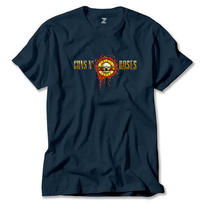 Guns N Roses Drops Logo Renkli Tişört