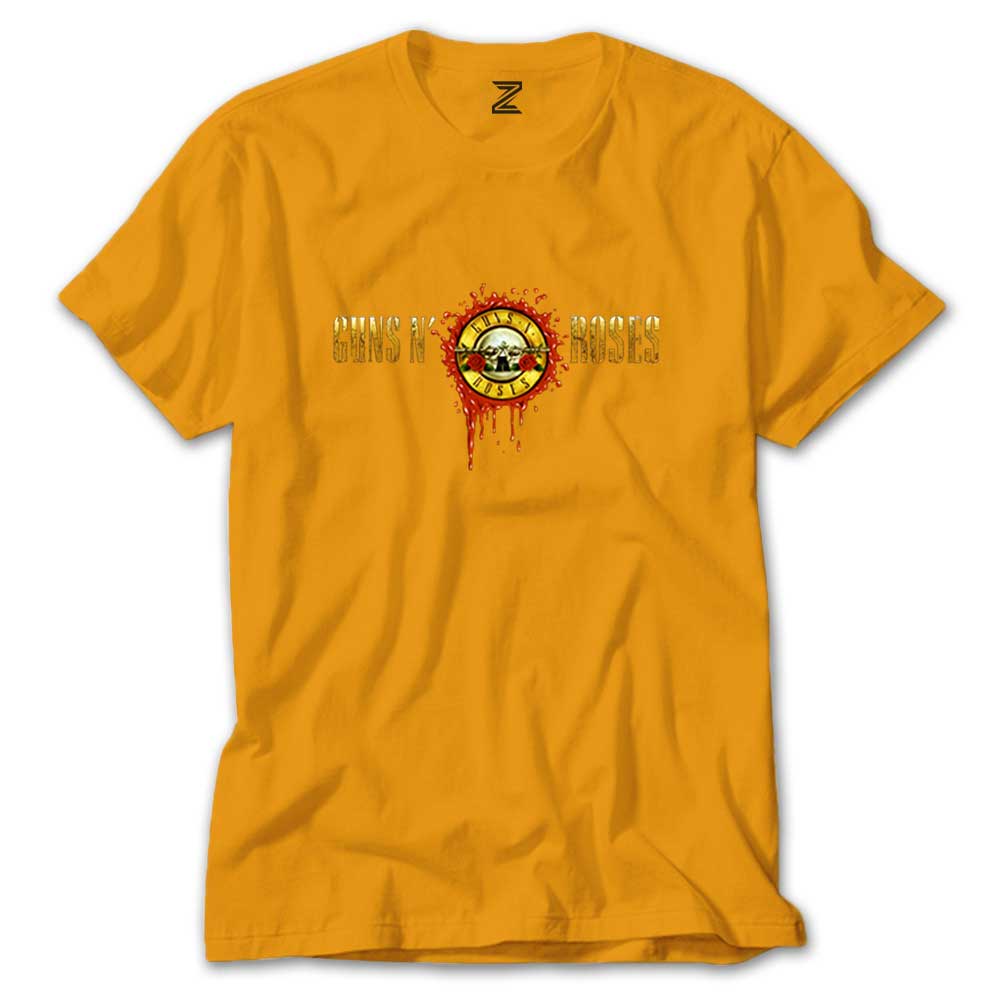 Guns N Roses Drops Logo Renkli Tişört