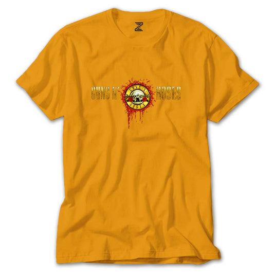 Guns N Roses Drops Logo Renkli Tişört