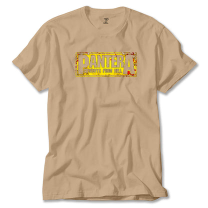 Pantera Cowboys from Hell Text Renkli Tişört