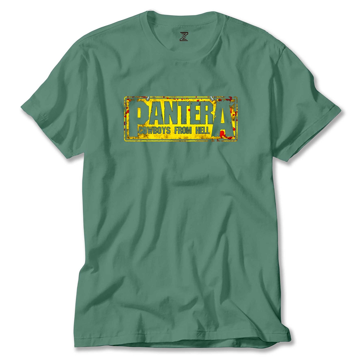 Pantera Cowboys from Hell Text Renkli Tişört