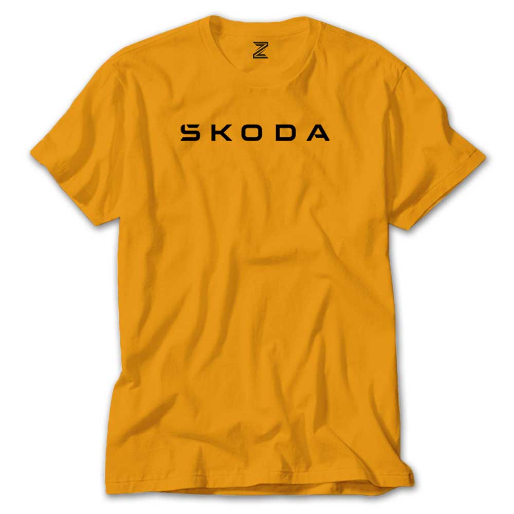 Skoda Text Renkli Tişört