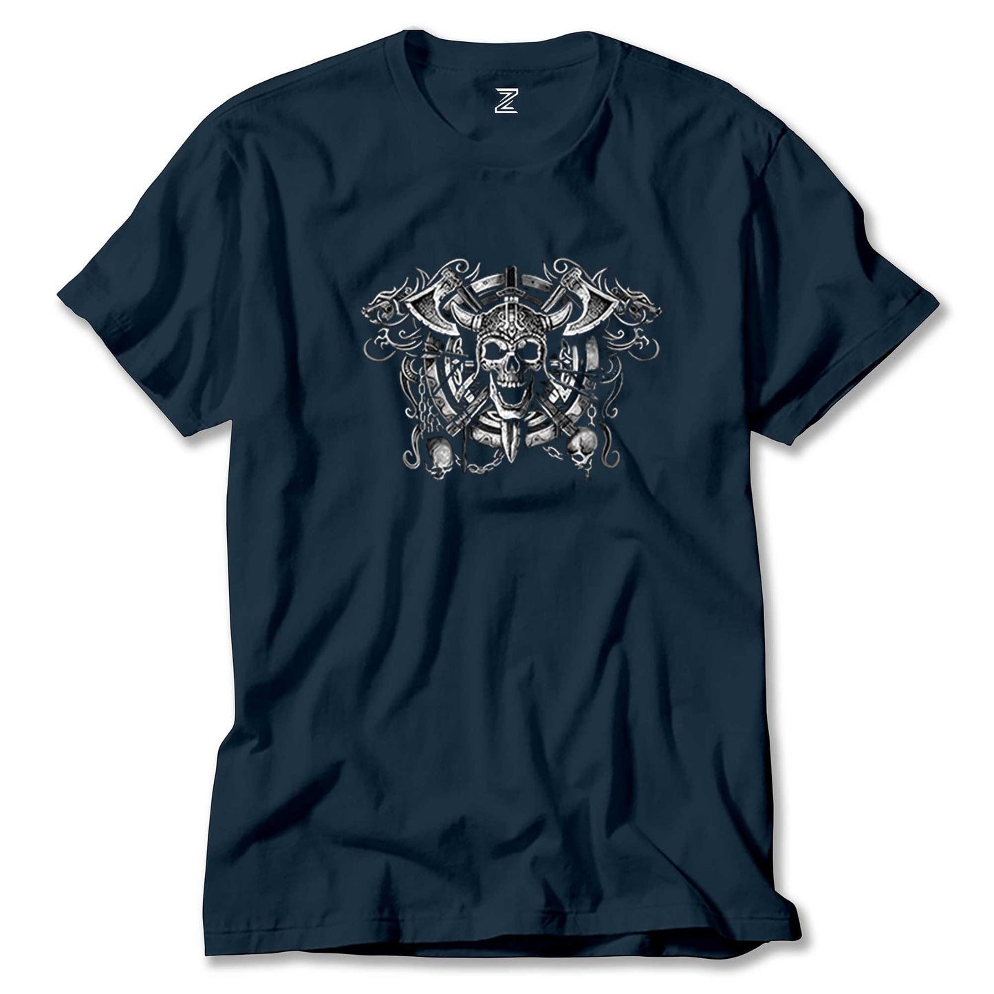 Amon Amarth Vikings Skull Renkli Tişört