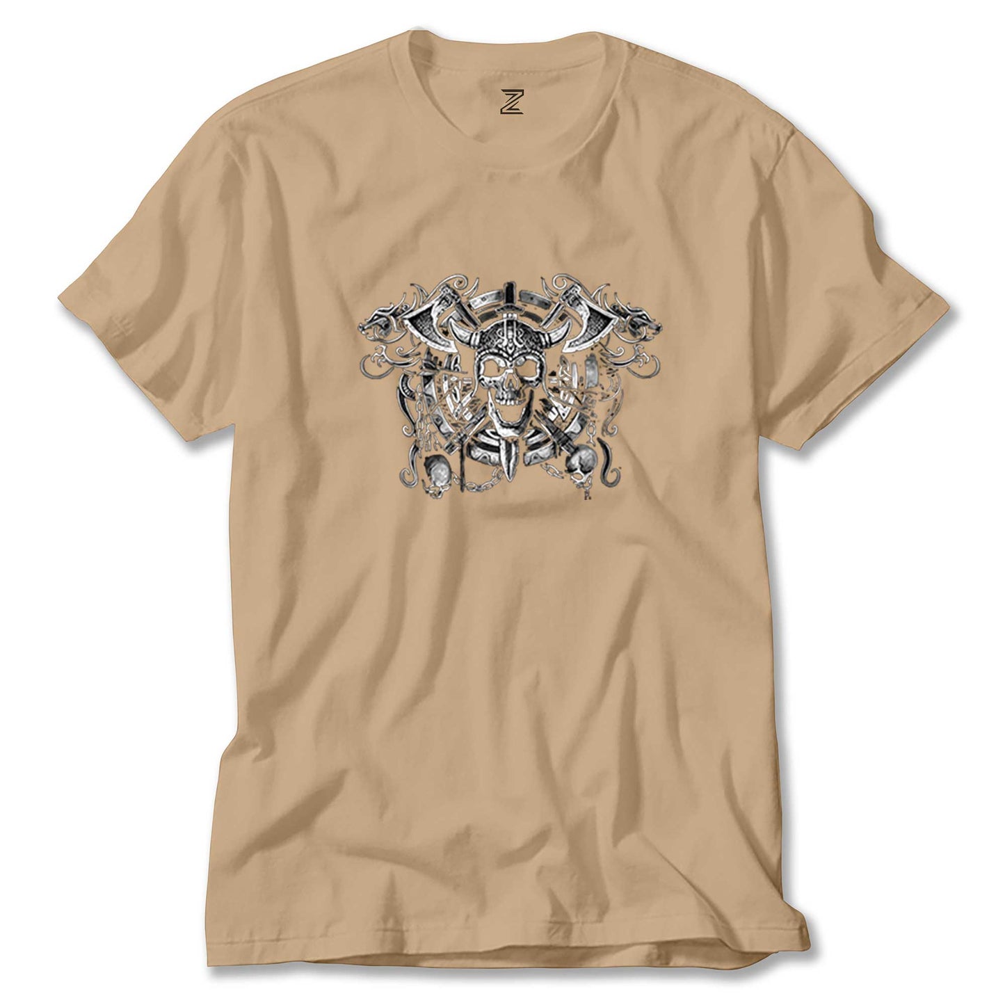 Amon Amarth Vikings Skull Renkli Tişört