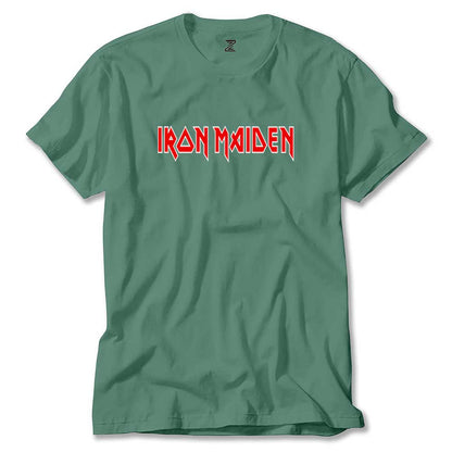 Iron maiden Red Text Renkli Tişört