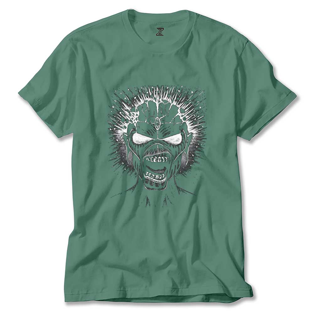 Iron maiden Skull Renkli Tişört