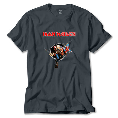 Iron Maiden Trooper Renkli Tişört
