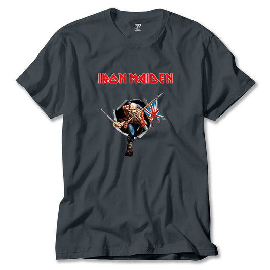 Iron Maiden Trooper Renkli Tişört