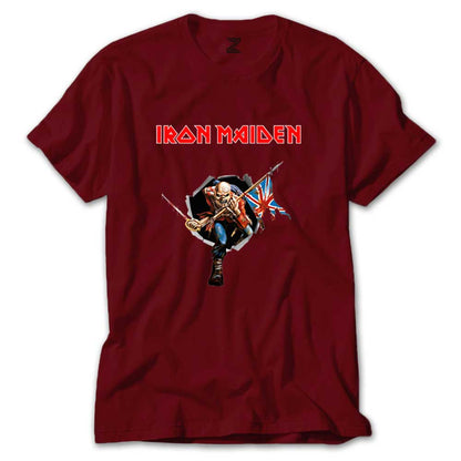 Iron Maiden Trooper Renkli Tişört