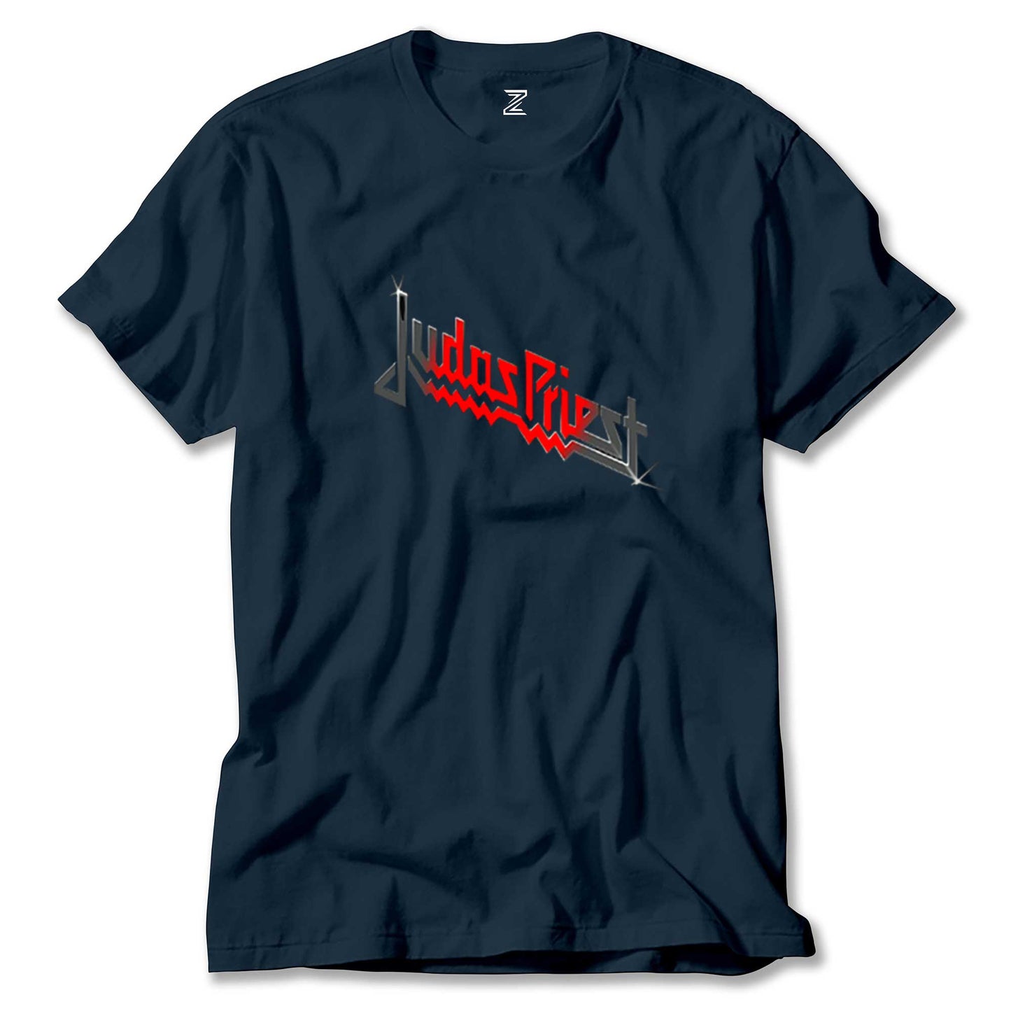 judas Priest Black Red Logo Renkli Tişört