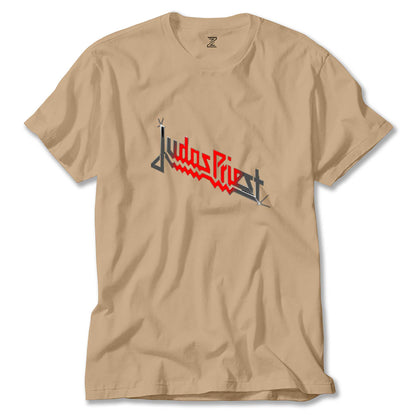 judas Priest Black Red Logo Renkli Tişört