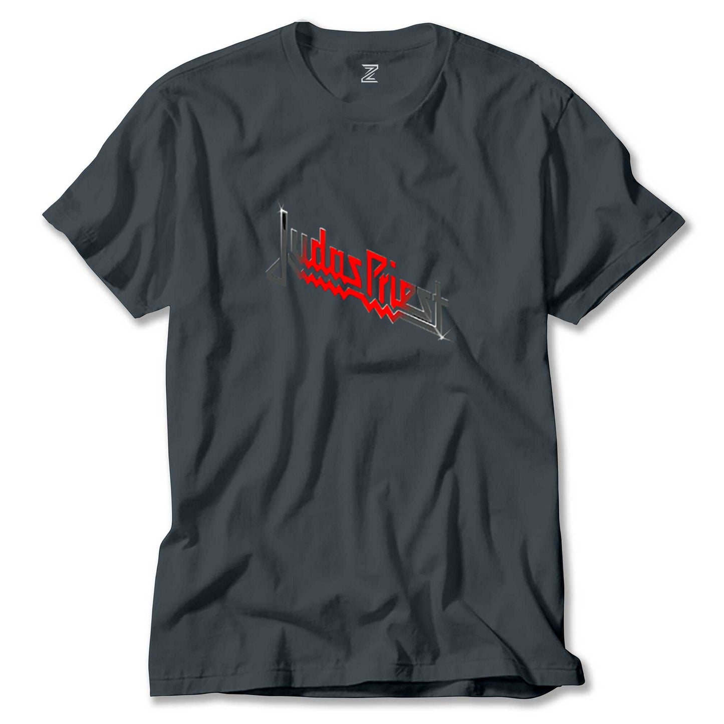 judas Priest Black Red Logo Renkli Tişört