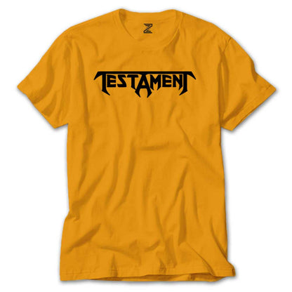 Testament Logo Text Renkli Tişört