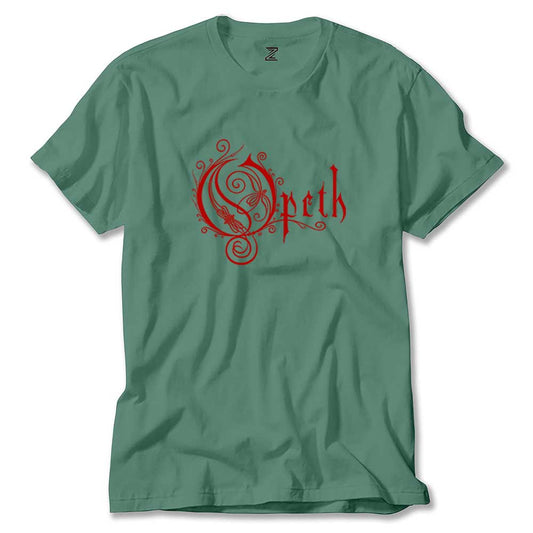 Opeth Red Text Renkli Tişört