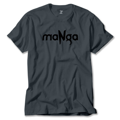 MaNga Black Yazı Renkli Tişört