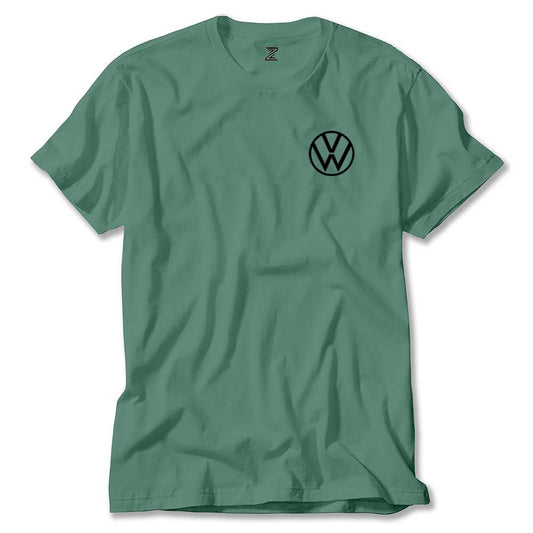 Volkswagen New Black Logo Renkli Tişört