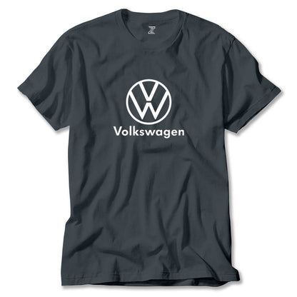 Volkswagen New Logo Text Renkli Tişört