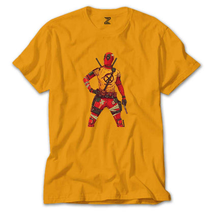 Deadpool X Men Logo Renkli Tişört