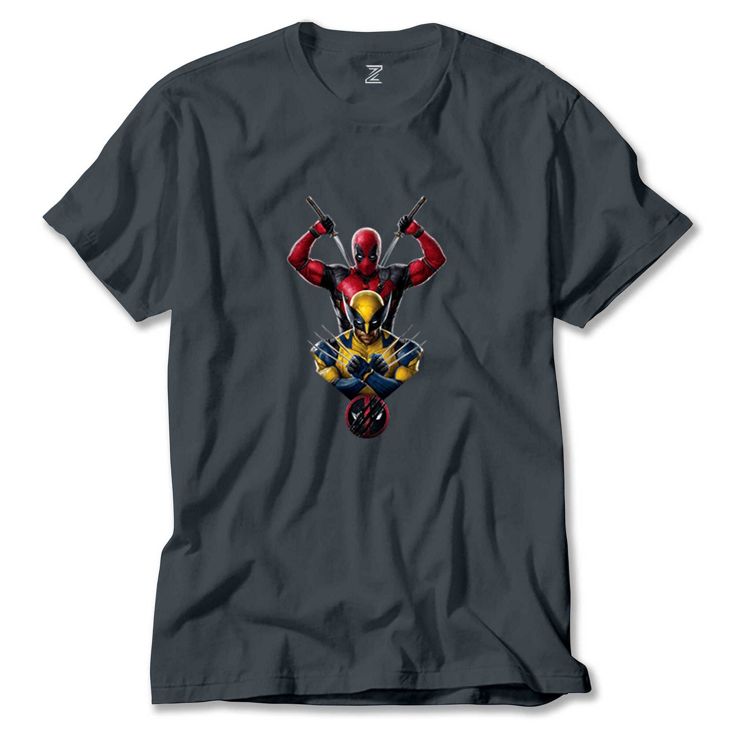 Deadpool Wolverine Warrios Renkli Tişört
