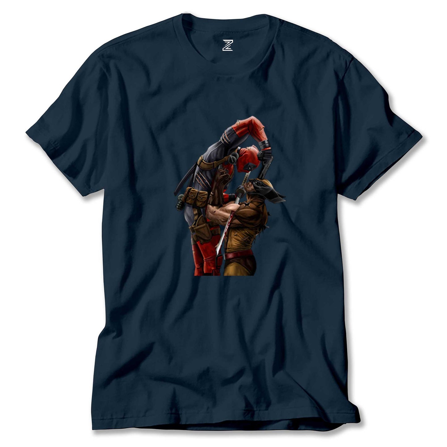 Deadpool Wolverine Renkli Tişört