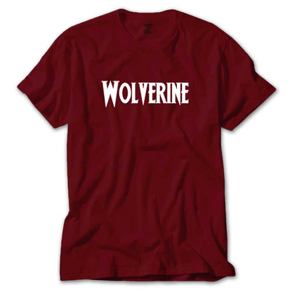 Wolverine Text White Renkli Tişört