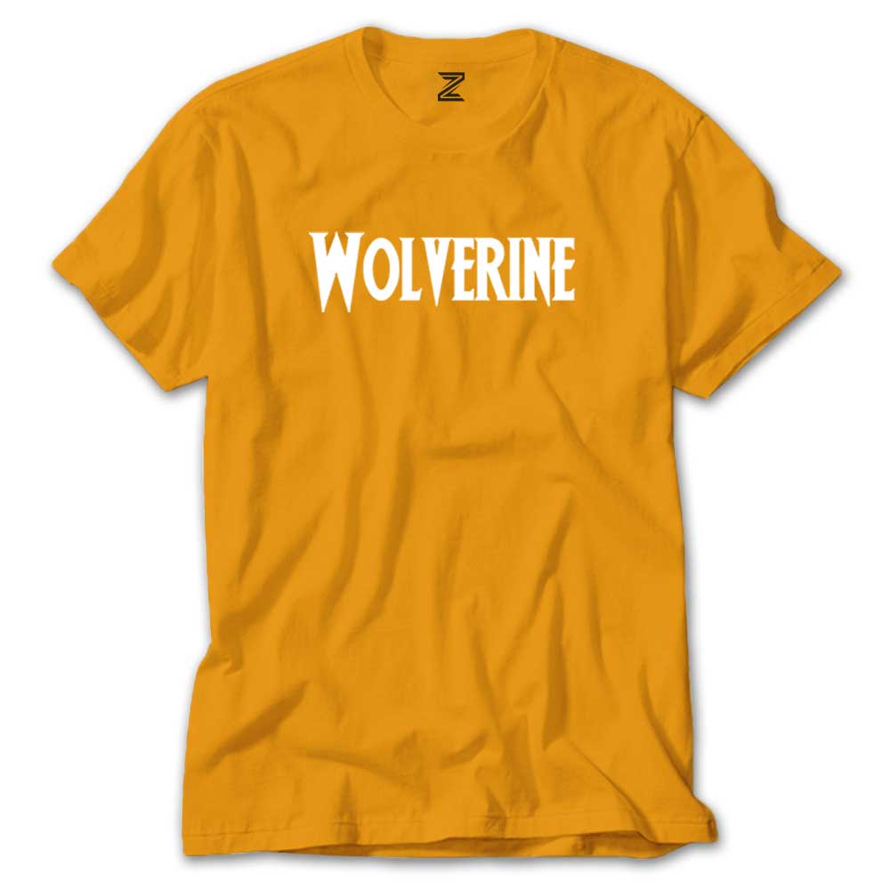 Wolverine Text White Renkli Tişört
