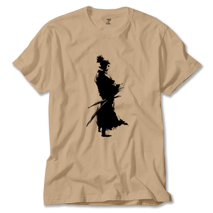 Samurai Musashi Portre Renkli Tişört