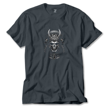Samurai Skull Renkli Tişört
