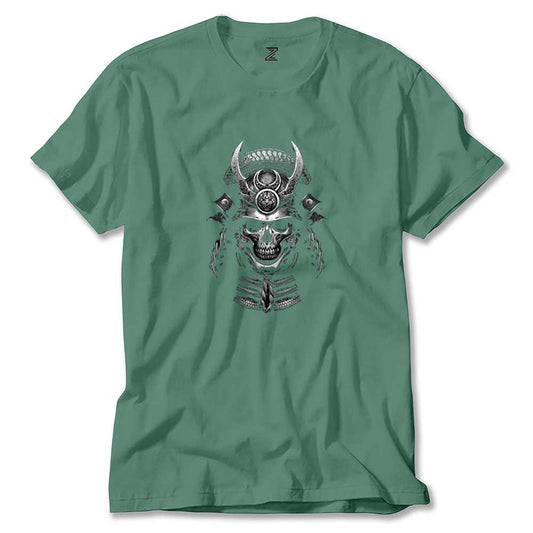 Samurai Skull Renkli Tişört