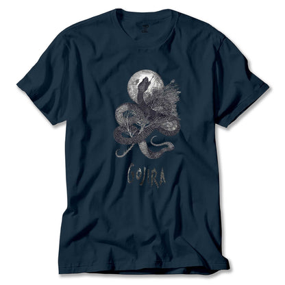 Gojira Snake and Moon Renkli Tişört