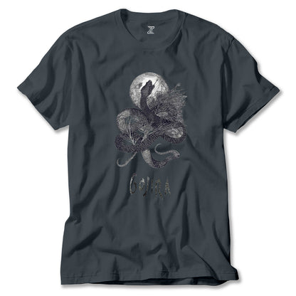 Gojira Snake and Moon Renkli Tişört