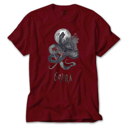 Gojira Snake and Moon Renkli Tişört