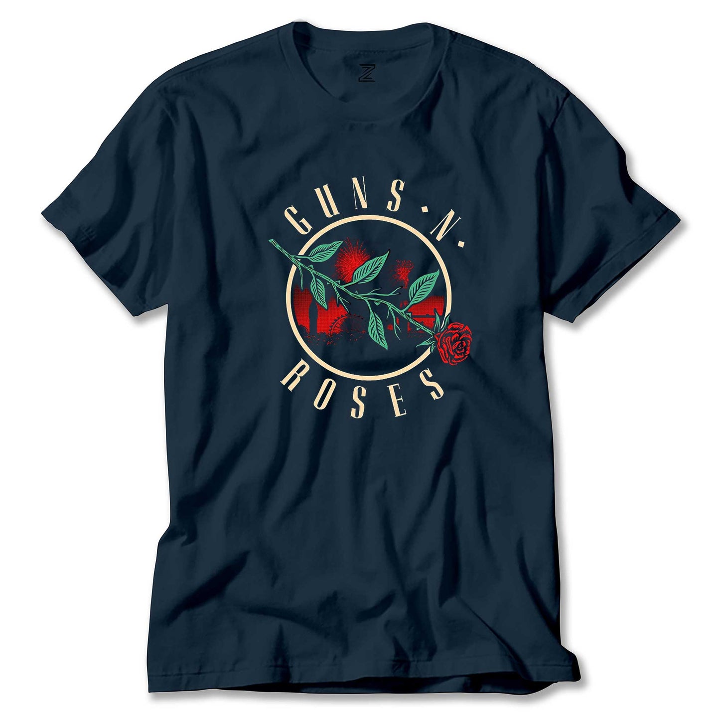 Guns N Roses Logo 2 Renkli Tişört